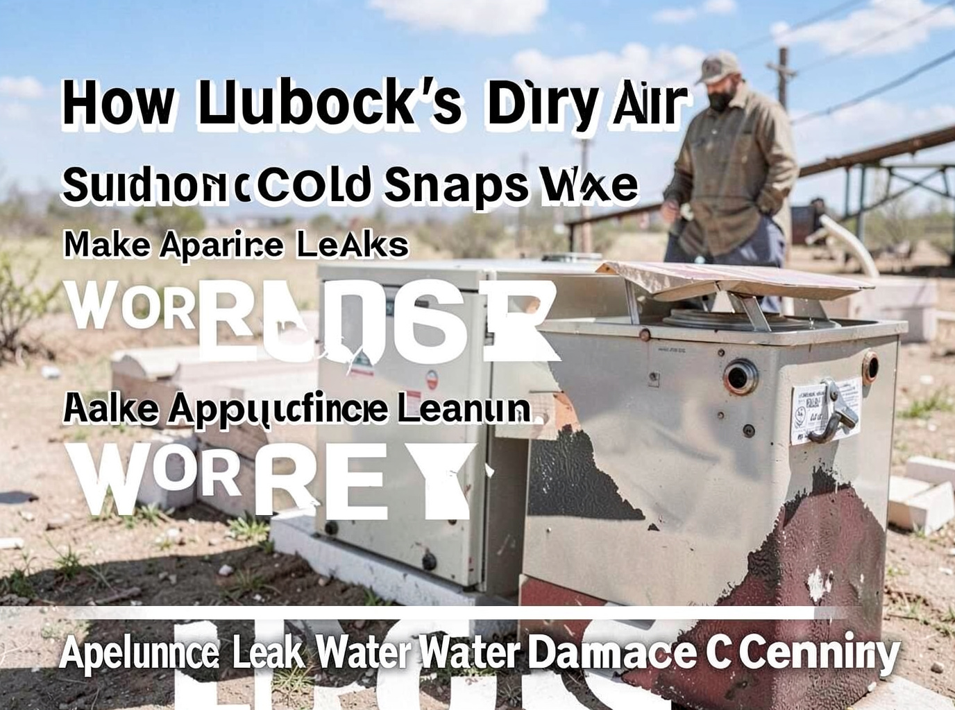How Lubbock’s Dry Air And Sudden Cold Snaps Make Appliance Leaks Worse