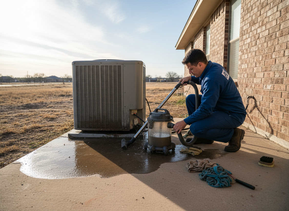 A/C Condensate Overflow Cleanup in Lubbock, TX